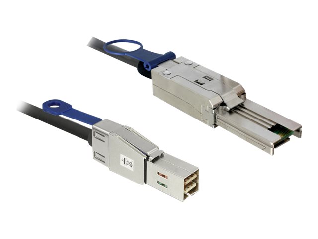 Delock - Externes SAS-Kabel - SAS 6Gbit/s - 36 pin 4x Mini SAS HD (SFF-8644) (M) zu 4x Shielded Mini MultiLane SAS (SFF-8088), 26-polig (M) - 1 m
