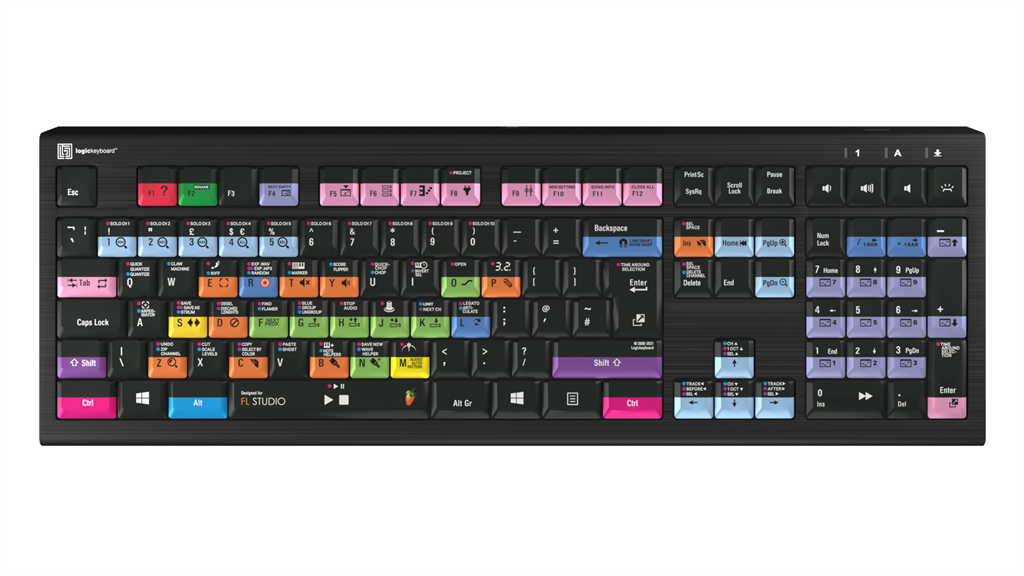 Logickeyboard FL Studio ASTRA2 - Tastatur - Windows - TL: UK, QWERTY, Ansicht 3