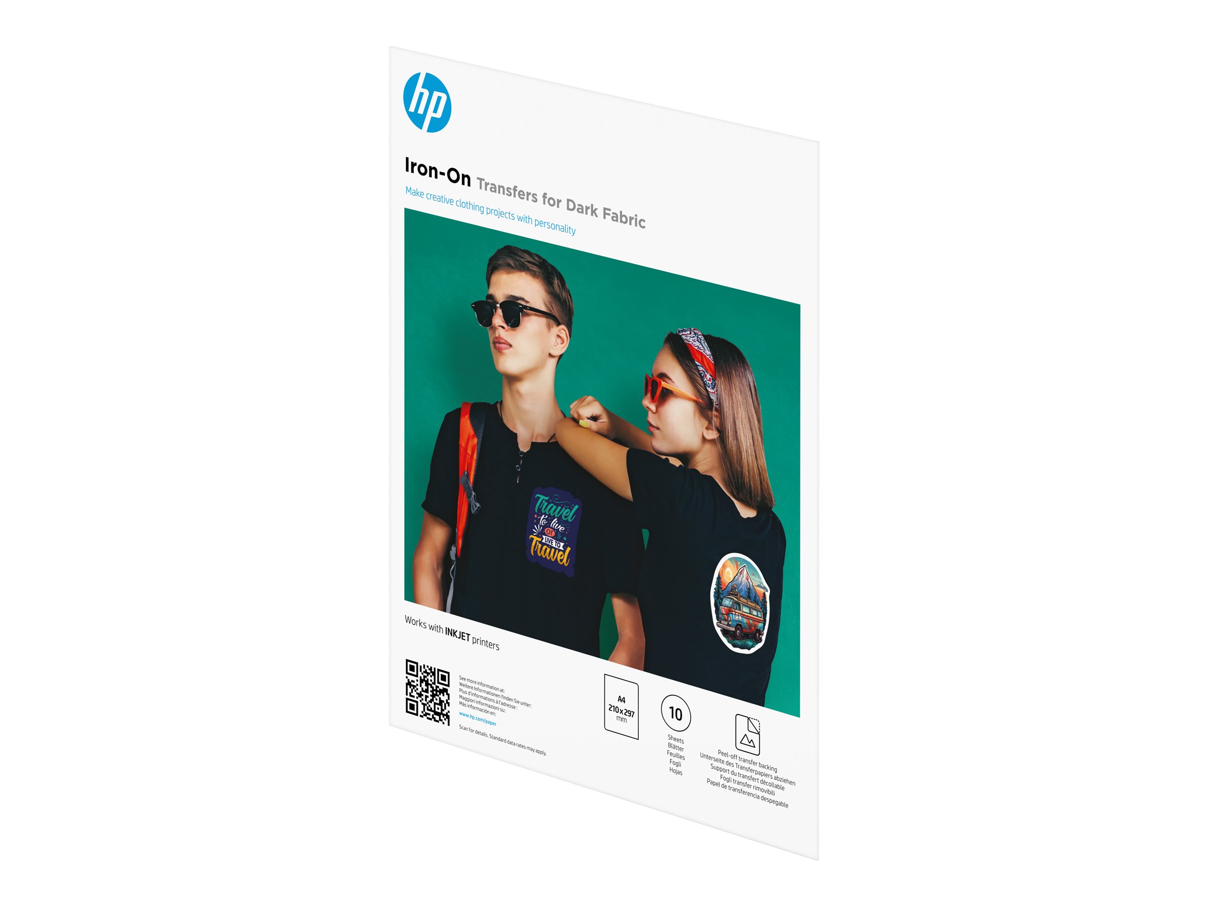 HP Matt - A4 (210 x 297 mm) 10 Blatt Transferpapier