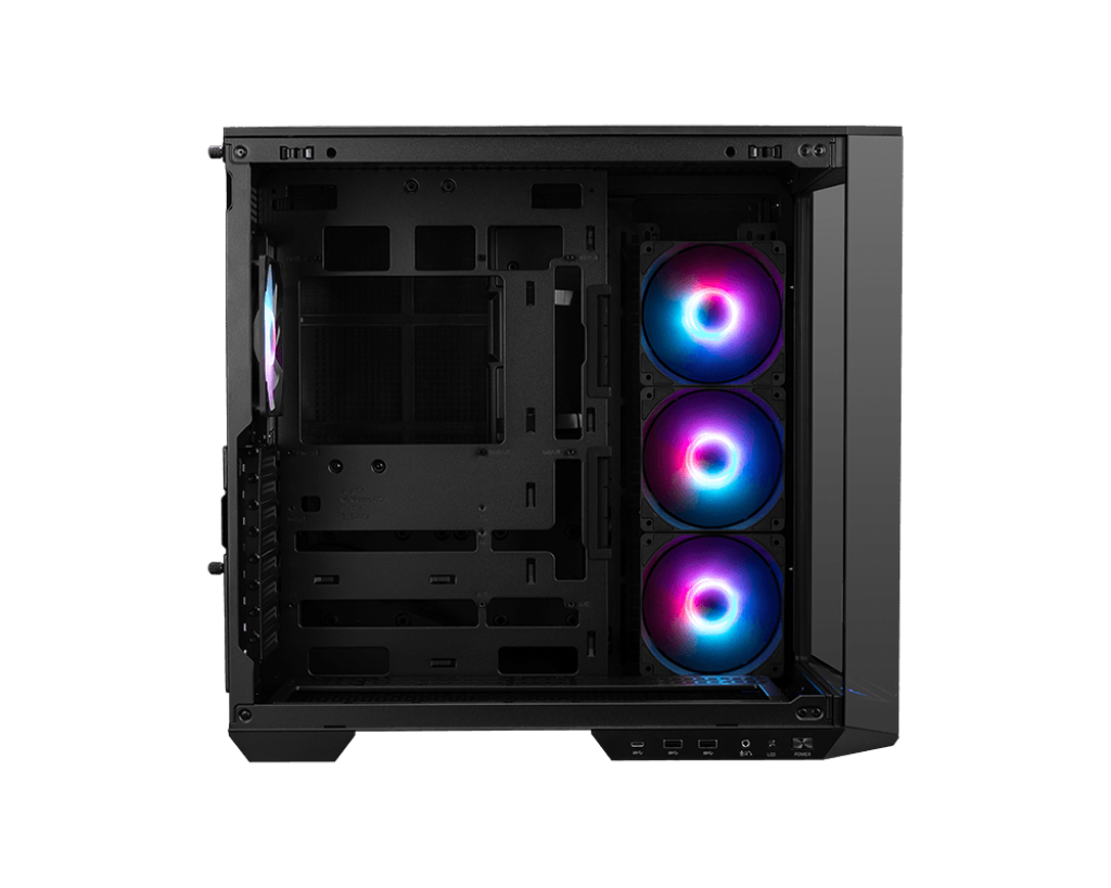 MSI MAG PANO 100R PZ - Mid tower - ATX - Seitenteil mit Fenster (gehärtetes Glas), Ansicht 2