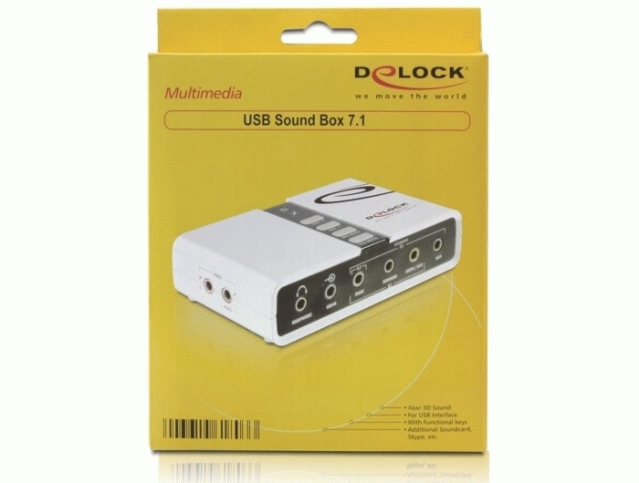 Delock USB Sound Box 7.1 - Soundkarte - 7.1, Ansicht 2