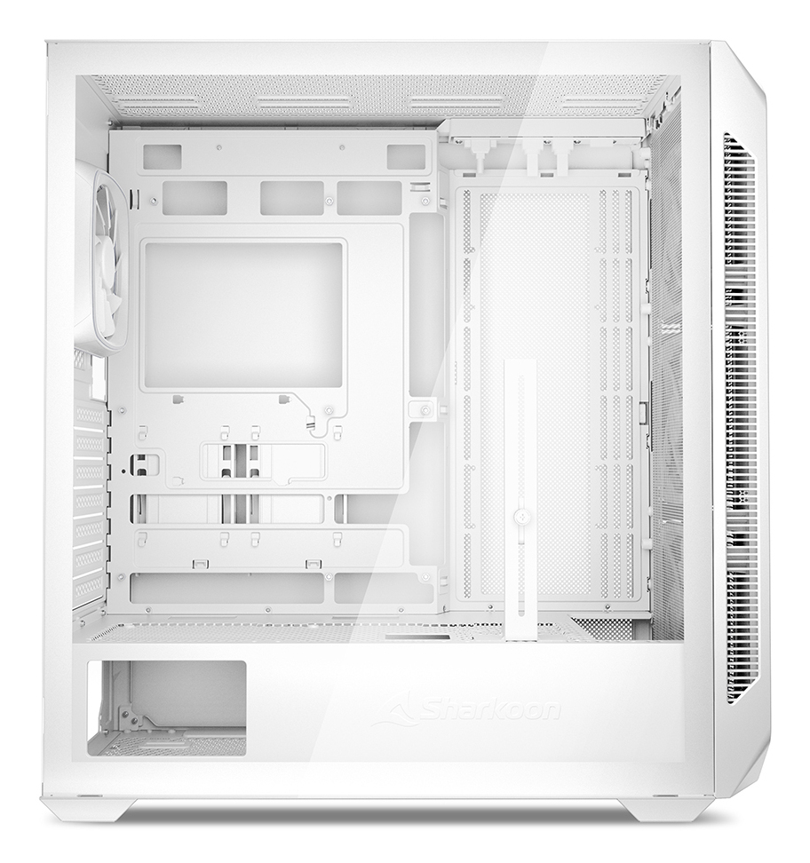 Sharkoon Gehäuse AK5M RGB ATX 1x Metall weiß - Midi/Minitower - ATX, Ansicht 3