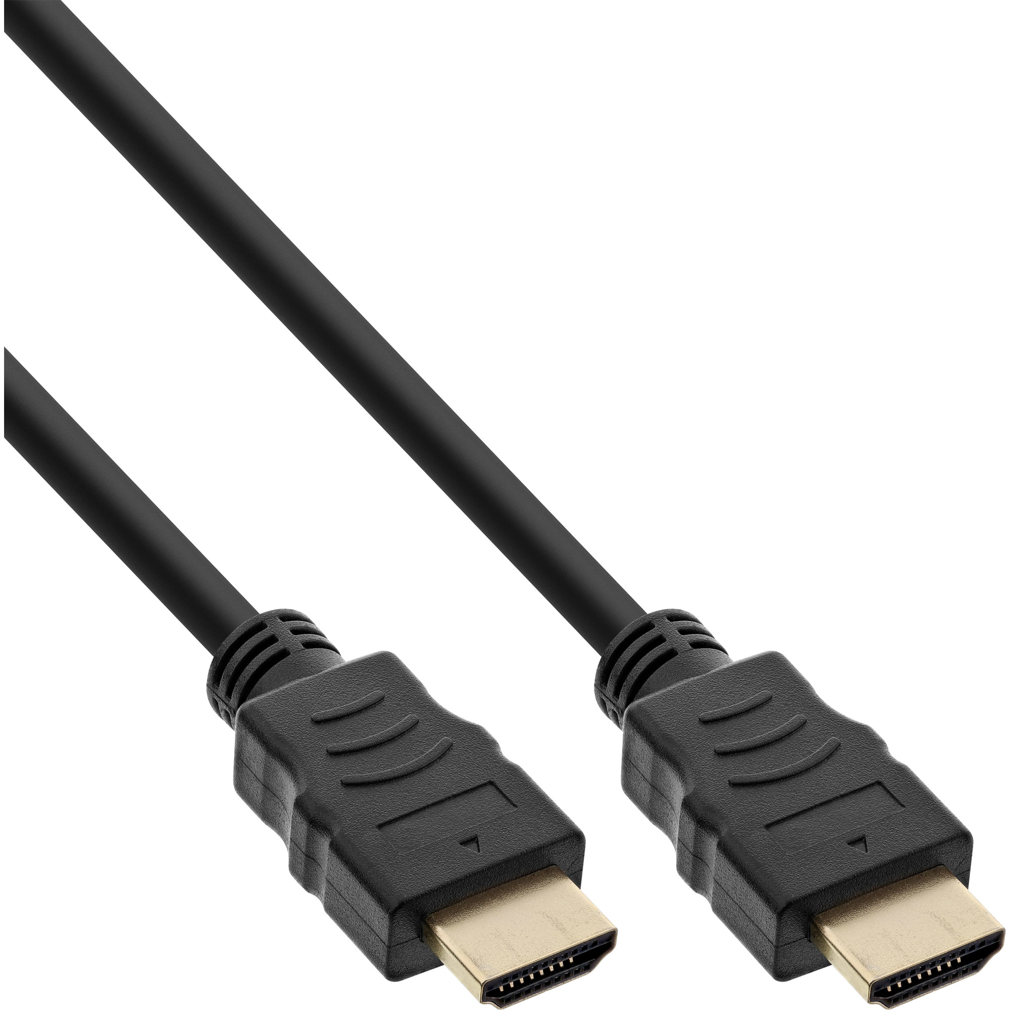InLine 50er B-Pack HDMI-Kabel + Ethernet - ST/ST - schwarz/gold - 1m, Ansicht 2