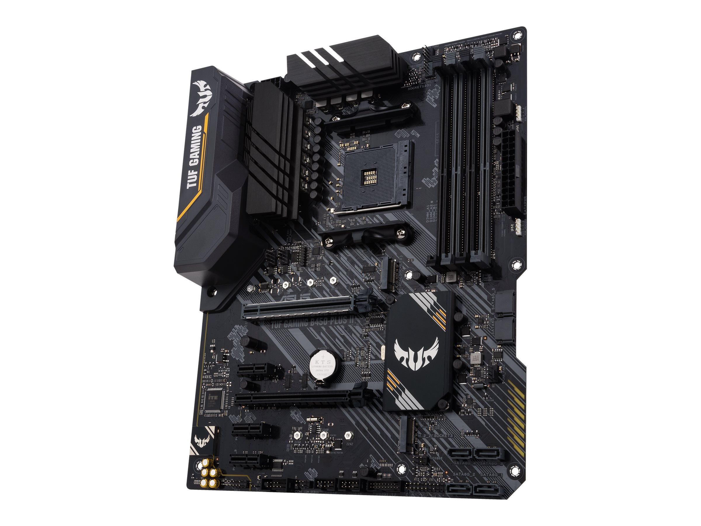 ASUS TUF GAMING B450-PLUS II - Motherboard - ATX - Socket AM4 - AMD B450 Chipsatz - USB 3.2 Gen 1 USB 3.2 Gen 2 USB-C Gen2 - Gigabit LAN - Onboard-Grafik (CPU erforderlich)