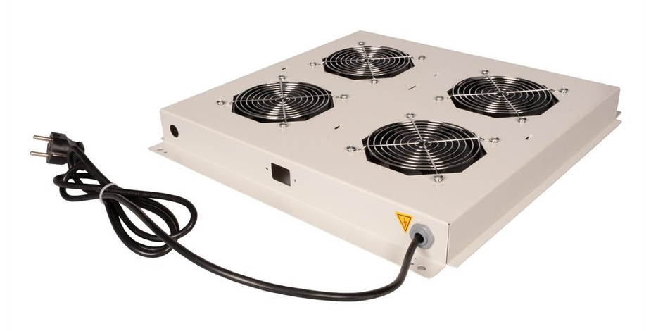 ROLINE Rack - Lüfter Kit - with 4 fans - Dach - Hellgrau, RAL 7035 - 48.3 cm (19), Ansicht 2