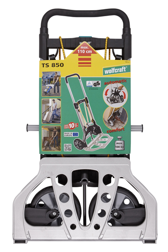 Wolfcraft TS 850 - Aluminium - Kunststoff - Sackkarre - Aluminium - Schwarz - Gelb - 100 kg - 2 Rad/Räder - Kunststoff, Ansicht 3