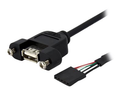 StarTech.com 90cm USB 2.0 Blendenmontage Kabel - USA A auf 5 pin Mainboard Pfostenstecker Buchse - Bu/Bu - USB-Kabel intern auf extern - 5-poliger USB 2.0-Header (W) zu USB (W) - 90 cm