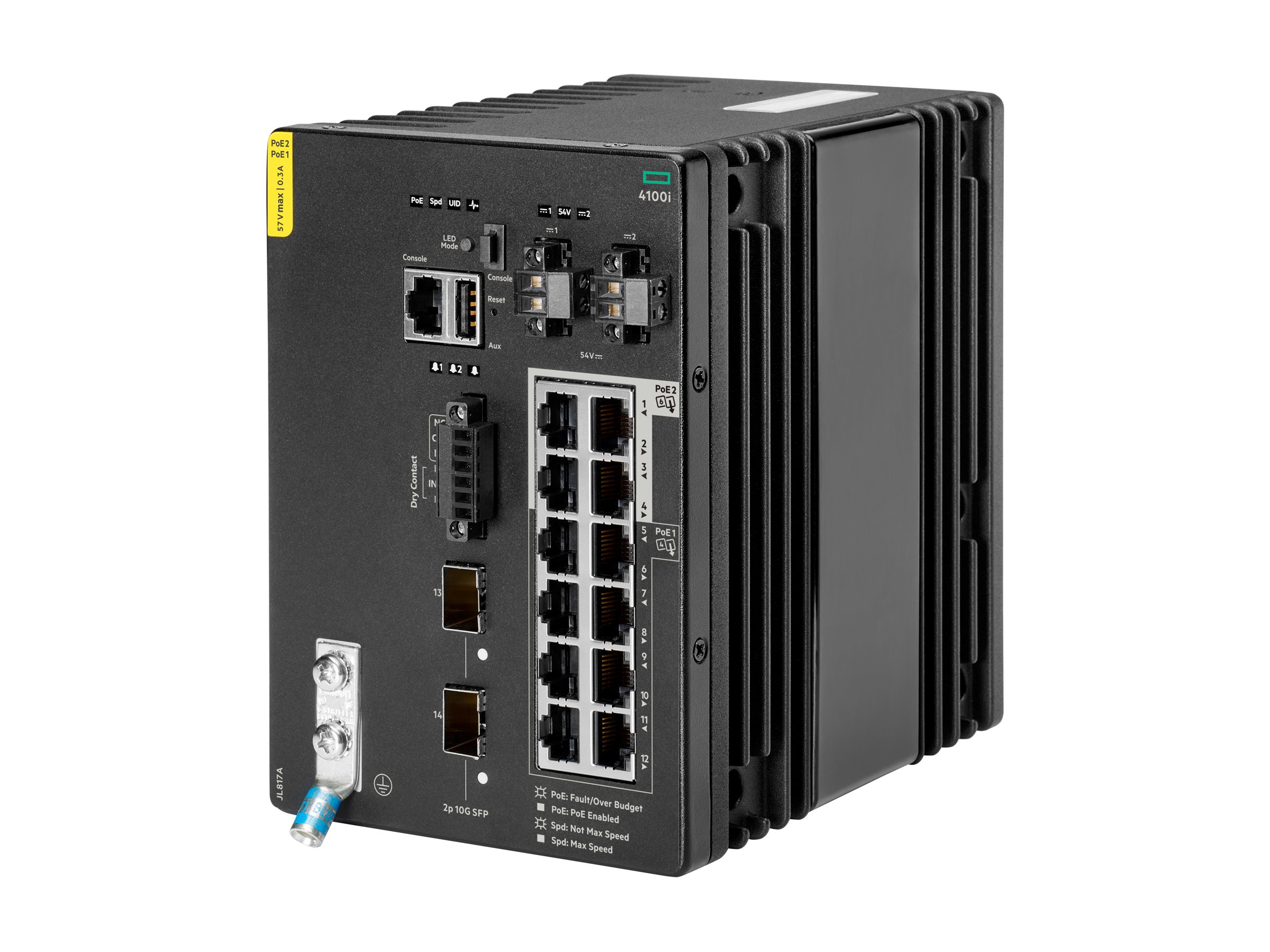 HPE Aruba 4100i - Switch - 8 x 10/100/1000 (PoE Class 4)