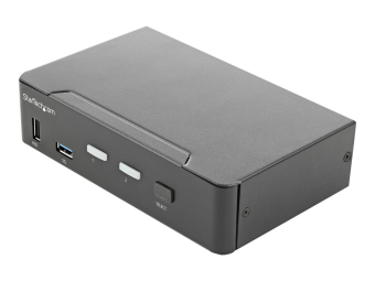StarTech.com 2 Port HDMI KVM-Switch - Einzelmonitor 4K 60Hz Ultra HD HDR - HDMI 2.0 KVM Umschalter mit 2 Port USB-3.0-Hub (5 Gbits)