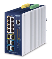 Planet Industrial 8-Port GE 802.3bt PoE++ IGS-6329-8UP2S4X - Switch - 01 Gbps