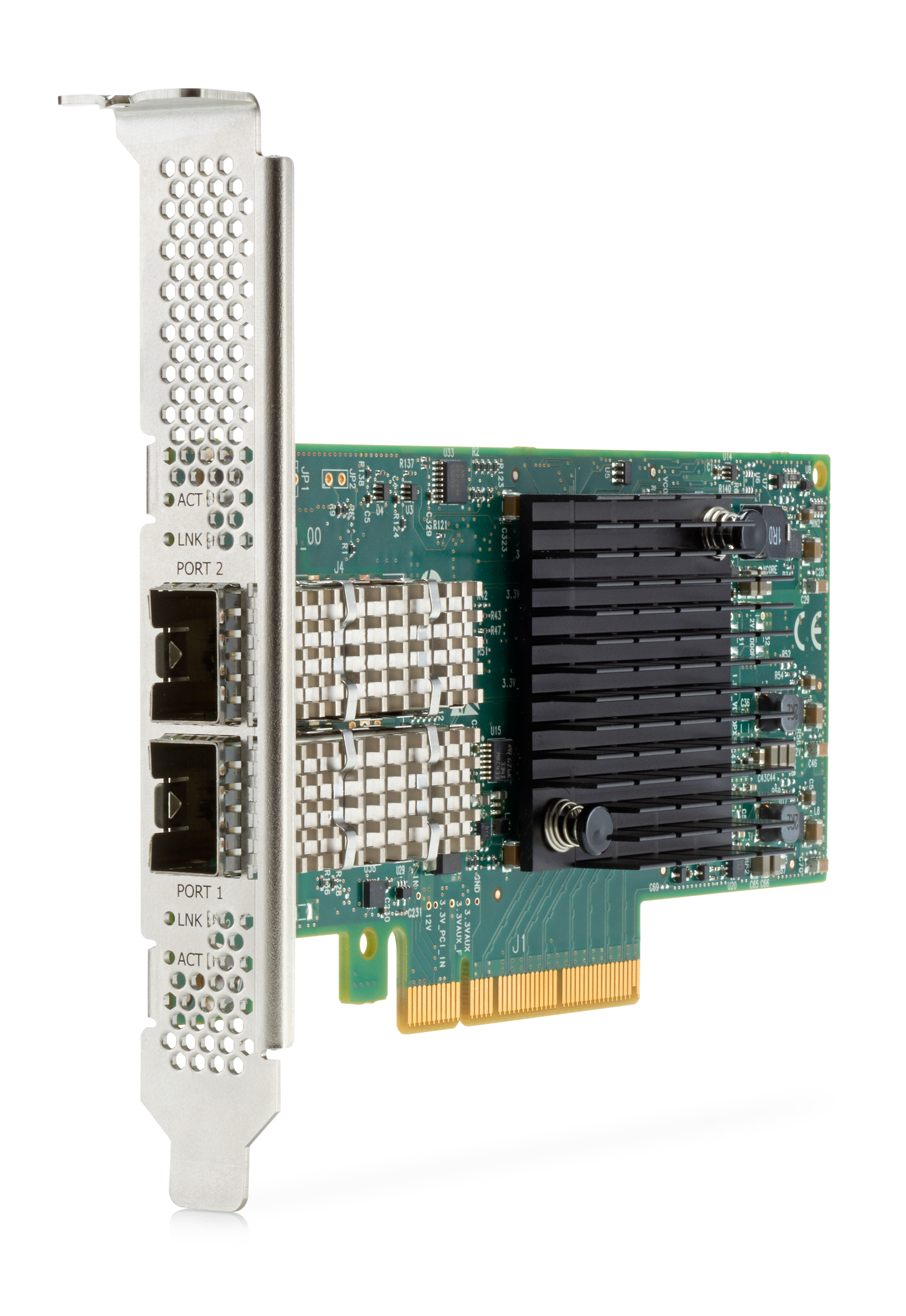 HPE Ethernet 10/25Gb 2-port SFP28 MCX4121A-ACUT, Eingebaut, Kabelgebunden, PCI Express, Ethernet / Fiber, 25000 Mbit/s