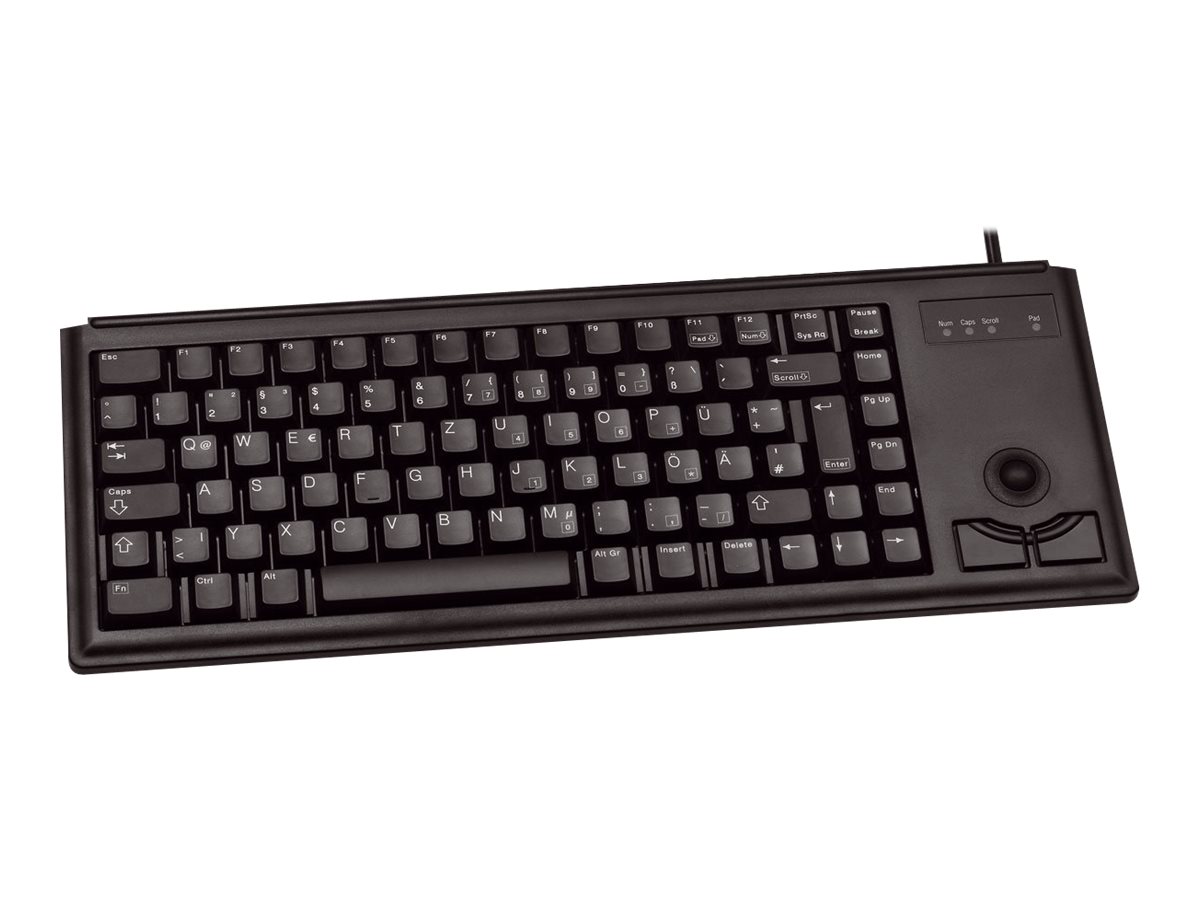 CHERRY Compact-Keyboard G84-4400 - Tastatur - USB - Deutsch - Schwarz