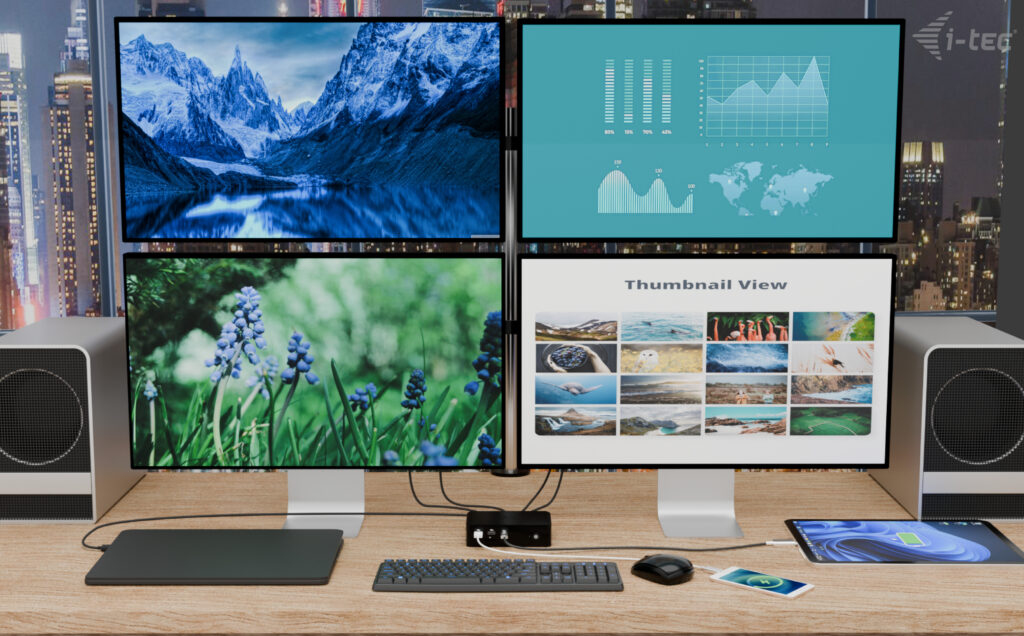 i-tec Dockingstation - USB-C / USB4 / Thunderbolt 3 / Thunderbolt 4 / Thunderbolt 5, Ansicht 4