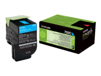 Lexmark 702C - Cyan - original - Tonerpatrone LCCP LRP