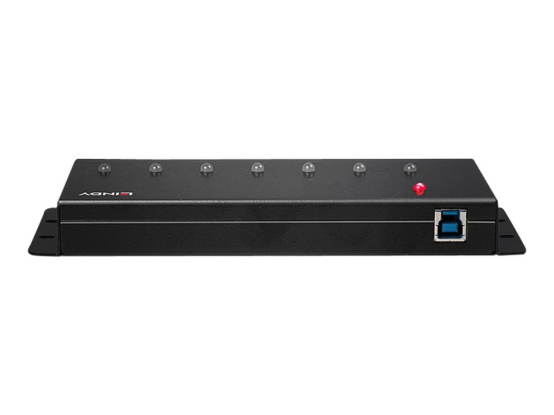 Lindy 7 Port Industrial USB 3.0 Hub - Hub - 7 x SuperSpeed USB 3.0, Ansicht 2