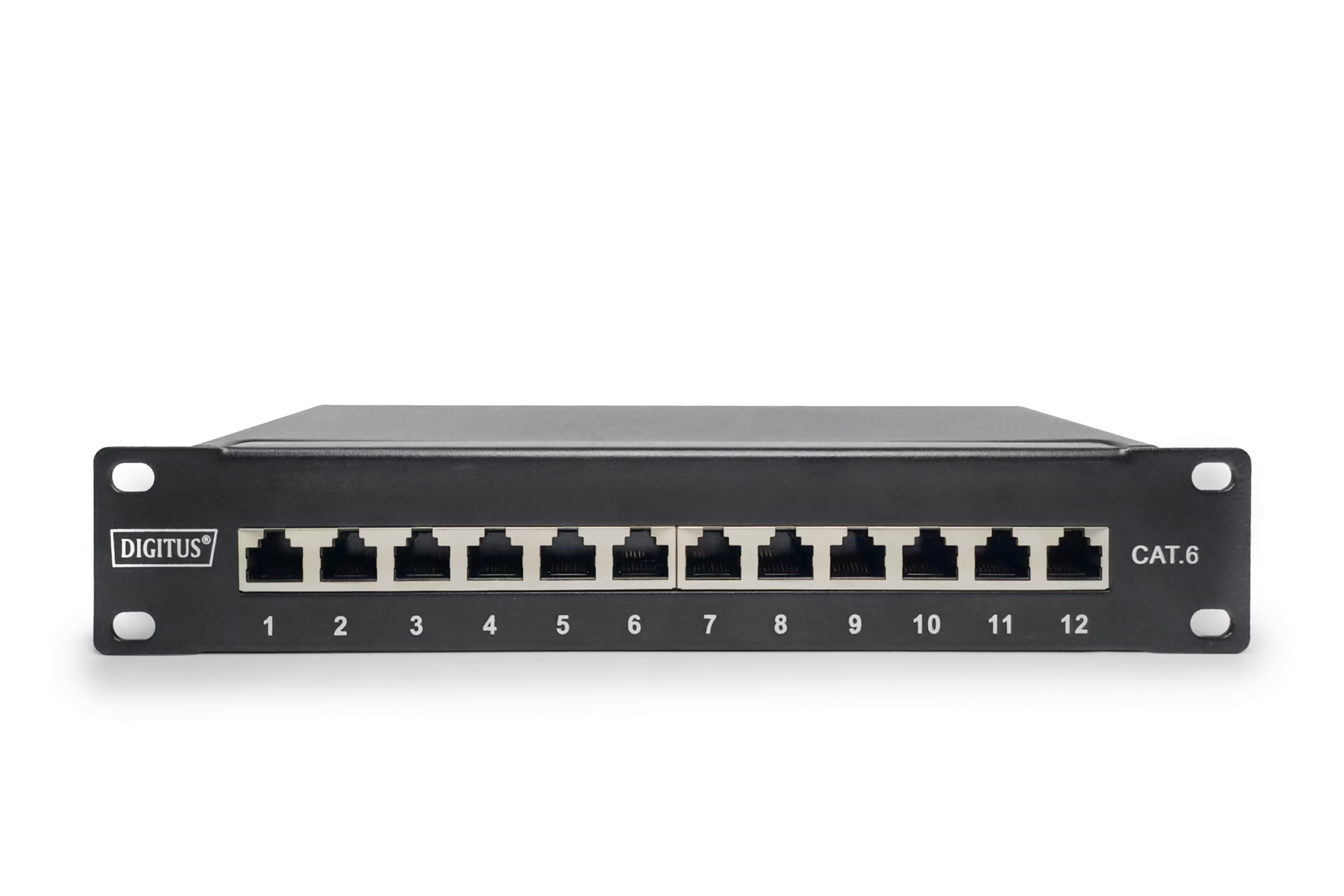 DIGITUS CAT 6, Klasse E Patch Panel, geschirmt, schwarz, Ansicht 3