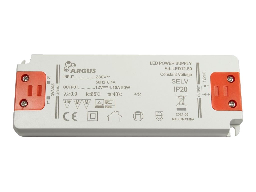 Inter-Tech LED12-50 - LED-Treiber - 50 Watt - 4.16 A (2-polige Schraubklemme), Ansicht 3