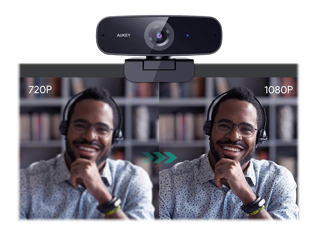 AUKEY PC-W3 - Webcam - Farbe - 2 MP - 1920 x 1080, Ansicht 3