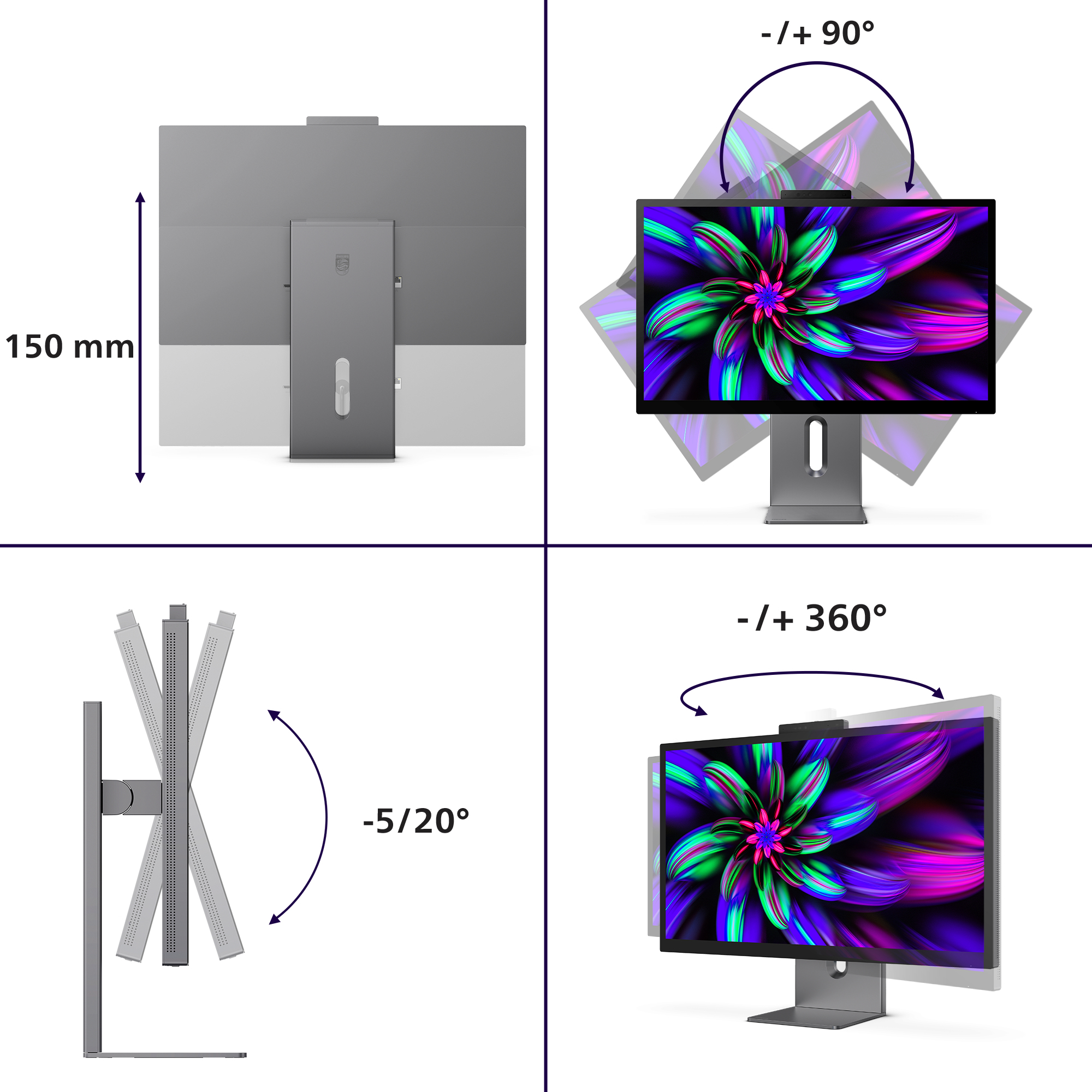 Philips Brilliance 27E3U7903 - 7000er Serie - LED-Monitor - USB - 68.5 cm (27), Ansicht 2