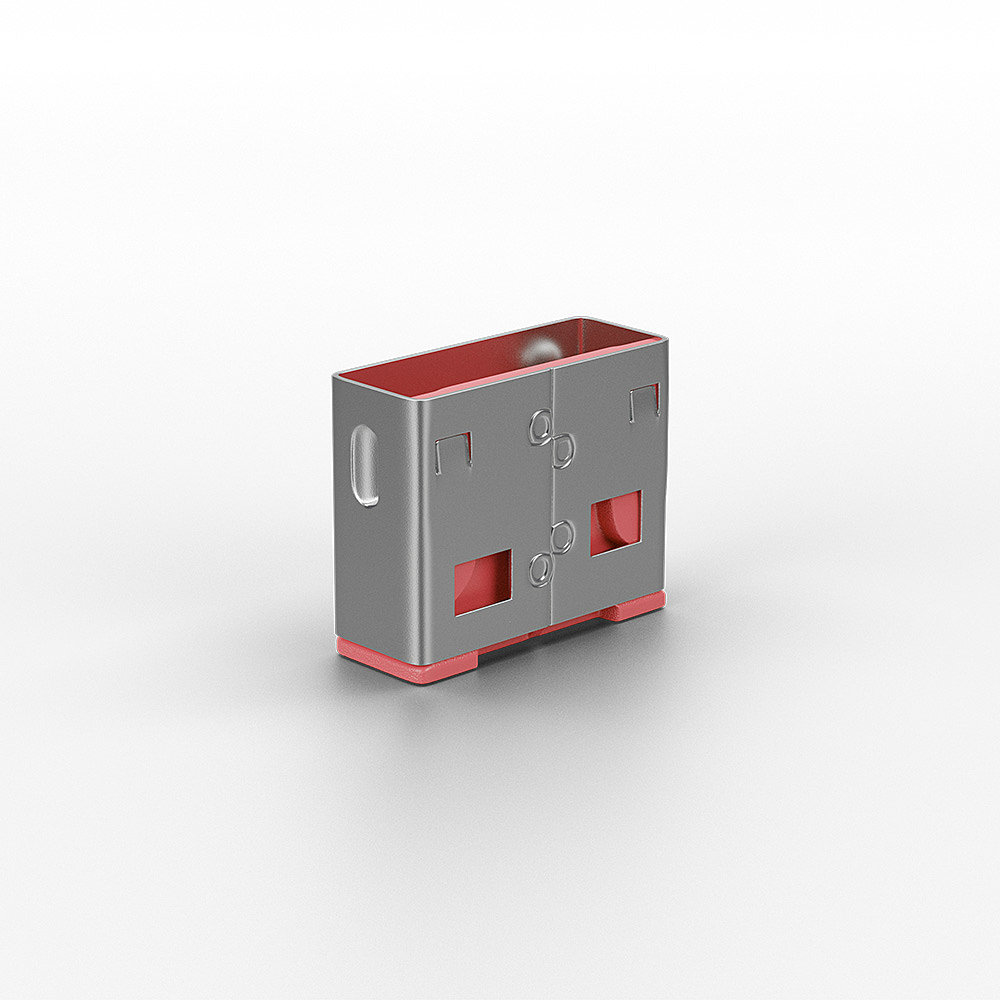 Lindy USB Port Blocker - USB-Portblocker - Rot (Packung mit 10), Ansicht 4