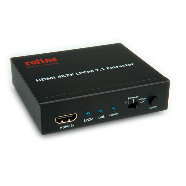 ROLINE HDMI 4K2K Audio Extraktor - HDMI-Audiosignal-Extractor, Ansicht 2