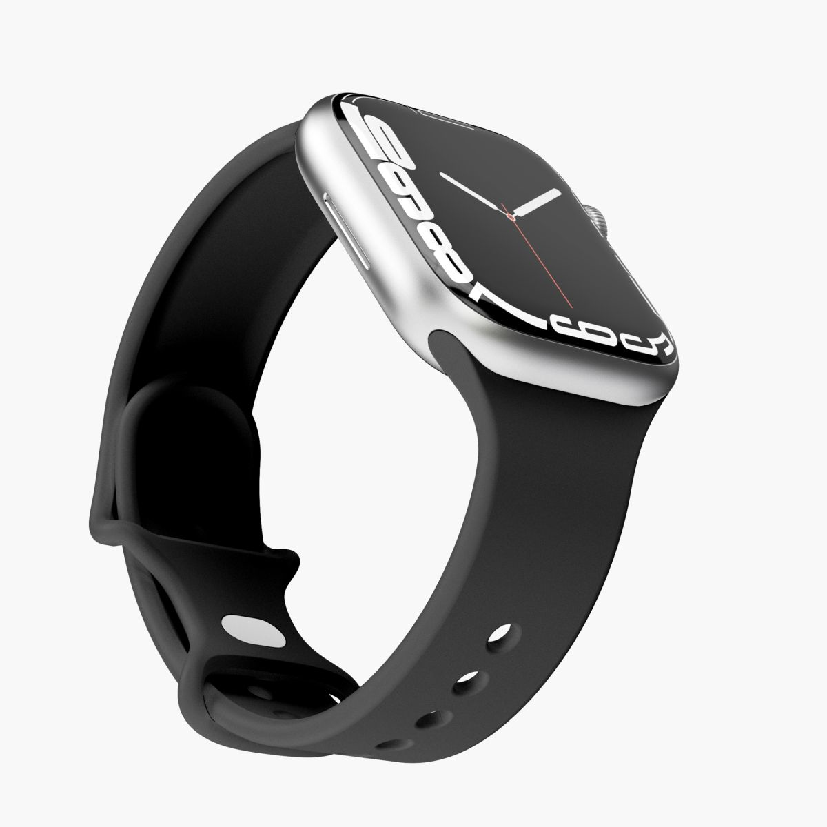 Vonmählen Classic - Band - Smartwatch - Schwarz - Apple - Apple Watch 38 mm | 40 mm | 41 mm - Silikon, Ansicht 2