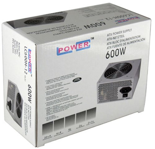 LC-Power Office LC600H-12 V2.31 - Netzteil (intern), Ansicht 3