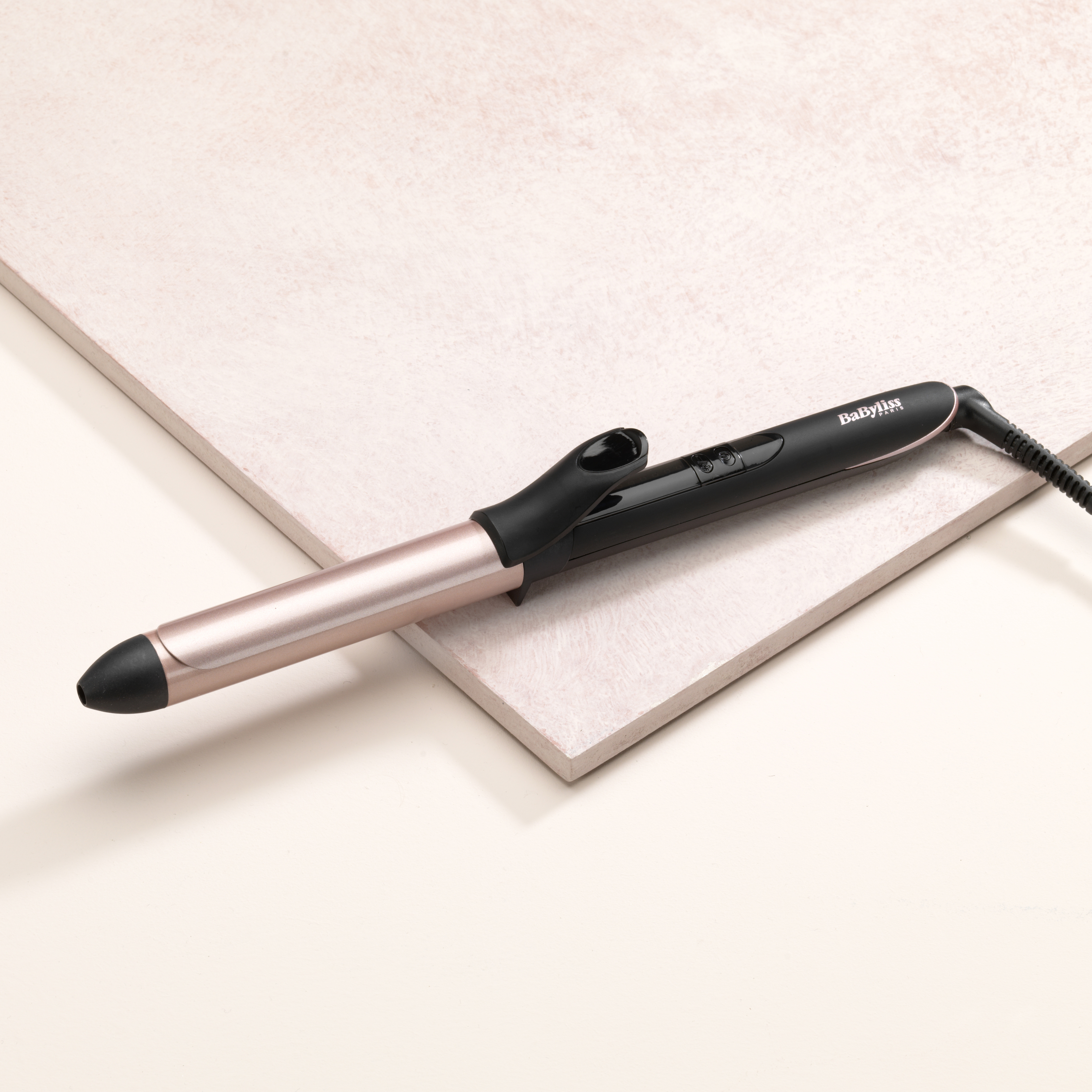 BaByliss 25mm Curling Tong - Lockenstab - Warm - 160 °C - 210 °C - 45 s - Schwarz - Rosa-Goldfarben, Ansicht 3