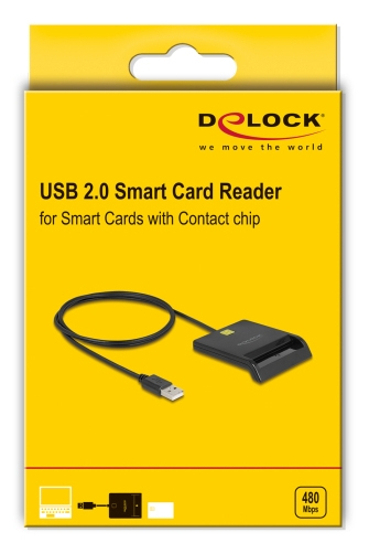 Delock SmartCard-Leser - USB - Schwarz, Ansicht 4