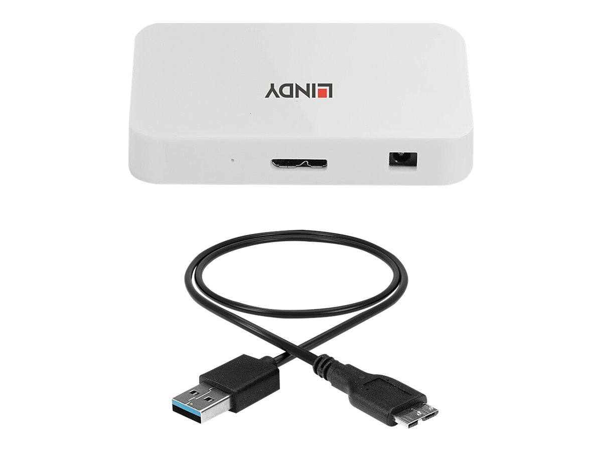 Lindy 4 Port USB 3.0 Hub Basic - Hub - 4 x SuperSpeed USB 3.0, Ansicht 2
