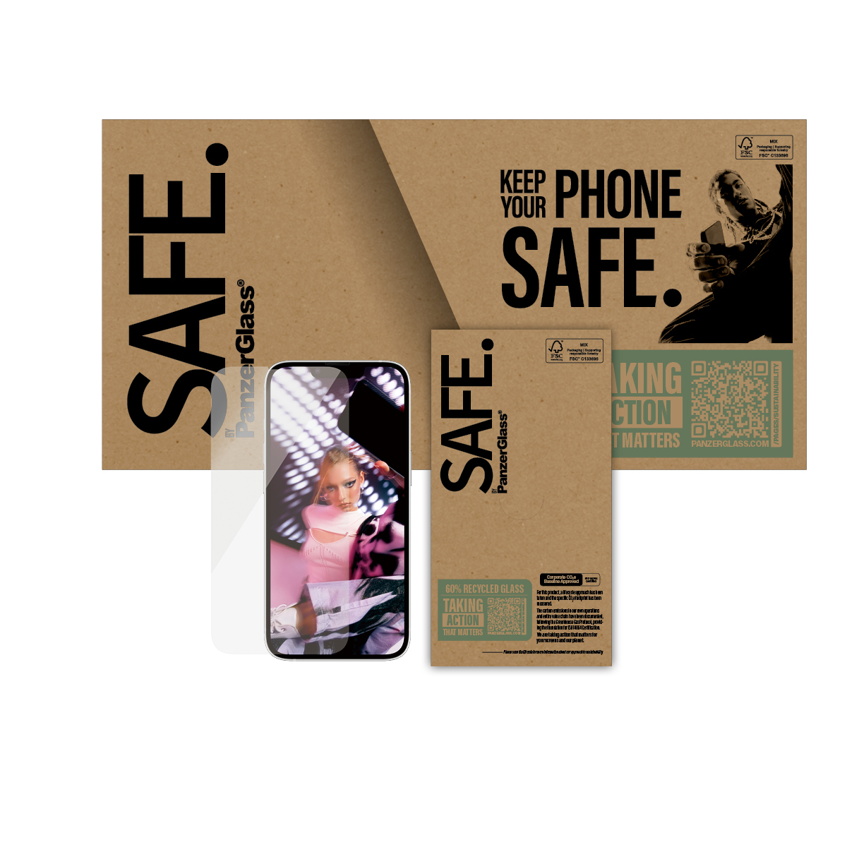 PanzerGlass SAFE. by PanzerGlass - Bildschirmschutz für Handy, Ansicht 3