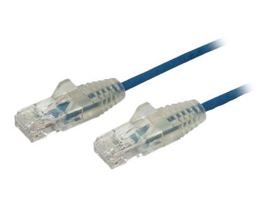 StarTech.com 3m Slim LSZH CAT6 Ethernet Cable, 10 Gigabit Snagless RJ45 100W PoE Patch Cord, CAT 6 10GbE UTP Network Cable w/Strain Relief, Blue, ETL, Low Smoke Zero Halogen - Category 6 - 28AWG (N6PAT300CMBLS)