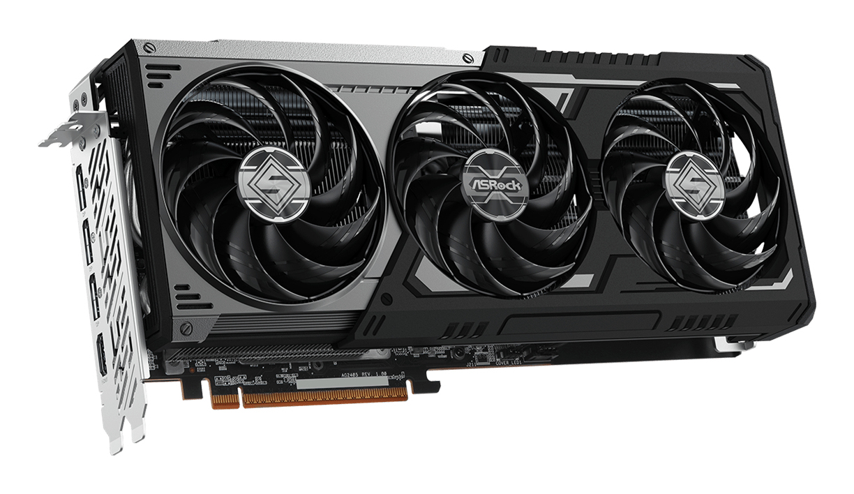 ASRock Steel Legend Radeon RX 9070 XT Dark 16GB, Ansicht 4