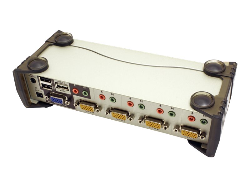 ATEN CS1734B - KVM-Audio-USB-Switch - 4 x KVMAudioUSB