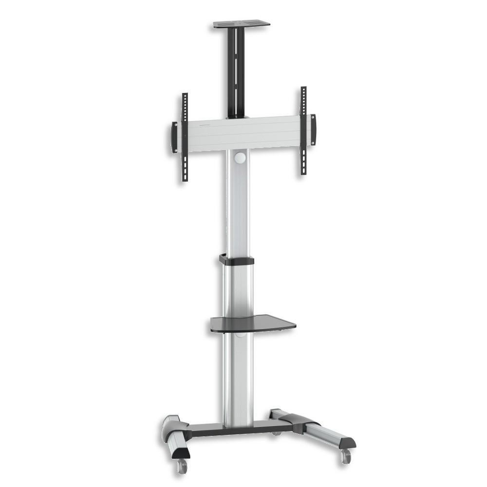 Techly Wagen - für Flachbildschirm - Silber - Bildschirmgröße: 94-177.8 cm (37-70), Ansicht 2