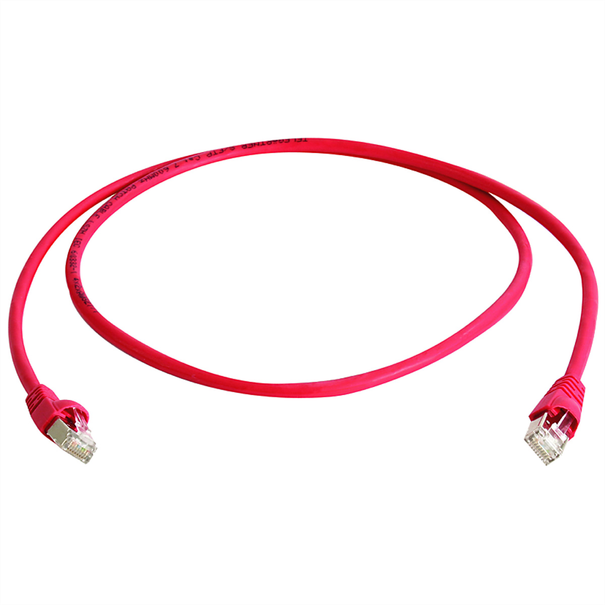 Telegärtner Karl Gärtner MP8 FS 600 - Crossover-Kabel - RJ-45 (M) zu RJ-45 (M) - 2 m - SFTP - CAT 7 - Rot, Ansicht 2