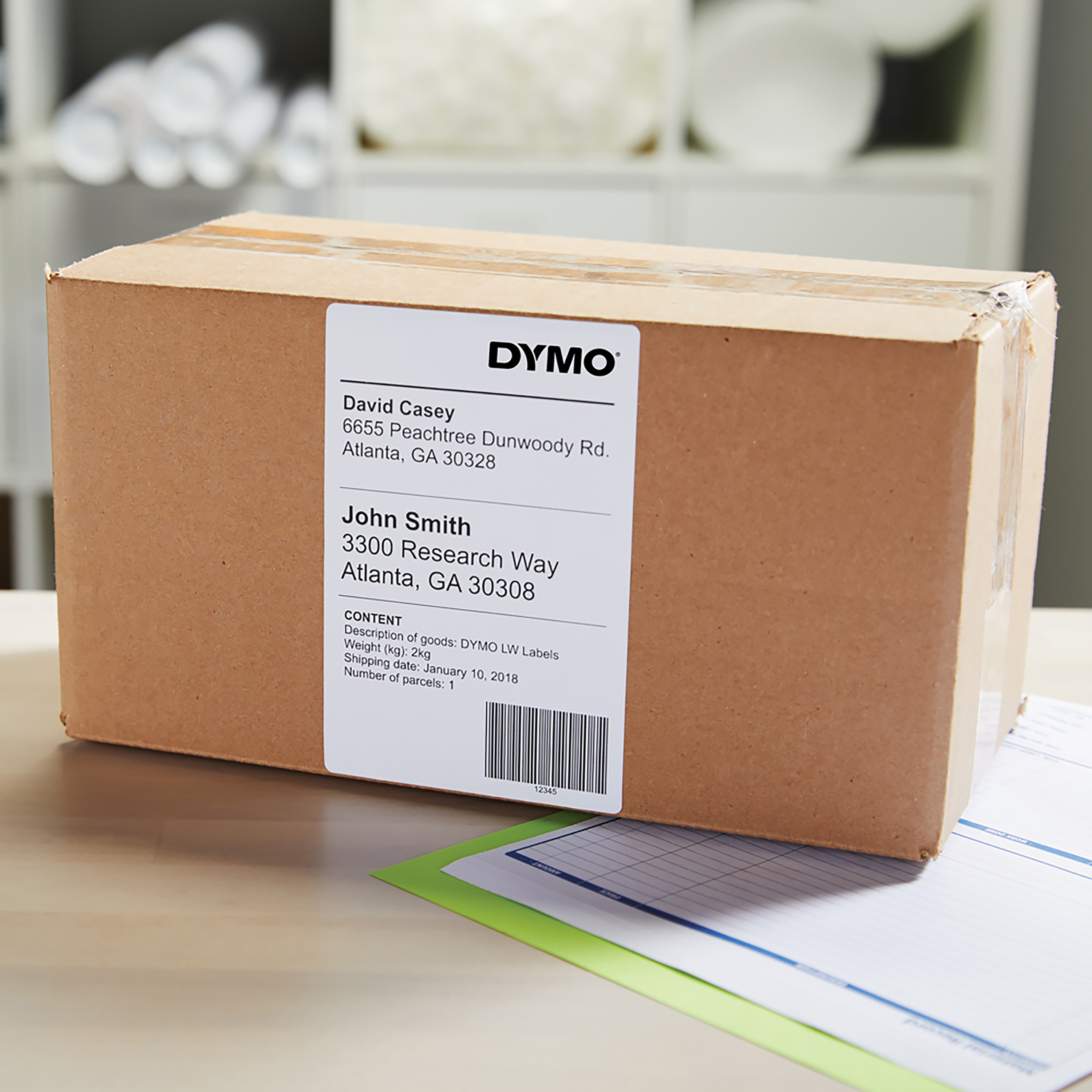 Dymo LabelWriter Extra Large Shipping Labels - 104 x 159 mm 220 Etikett(en) (1 Rolle(n), Ansicht 2