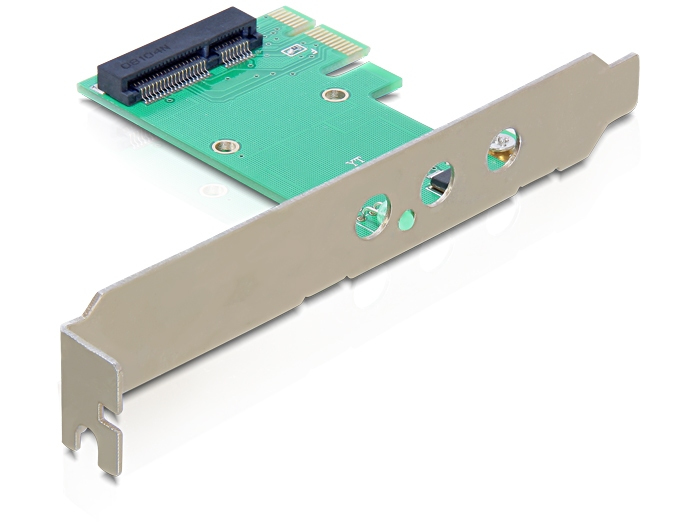 Delock Mini PCI Express > PCI Express x1 + 3 RP-SMA Ports, Ansicht 2