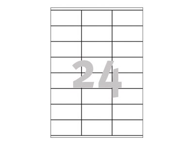 Avery Zweckform Avery - Weiß - 70 x 36 mm 2400 Etikett(en) (100 Bogen x 24), Ansicht 2