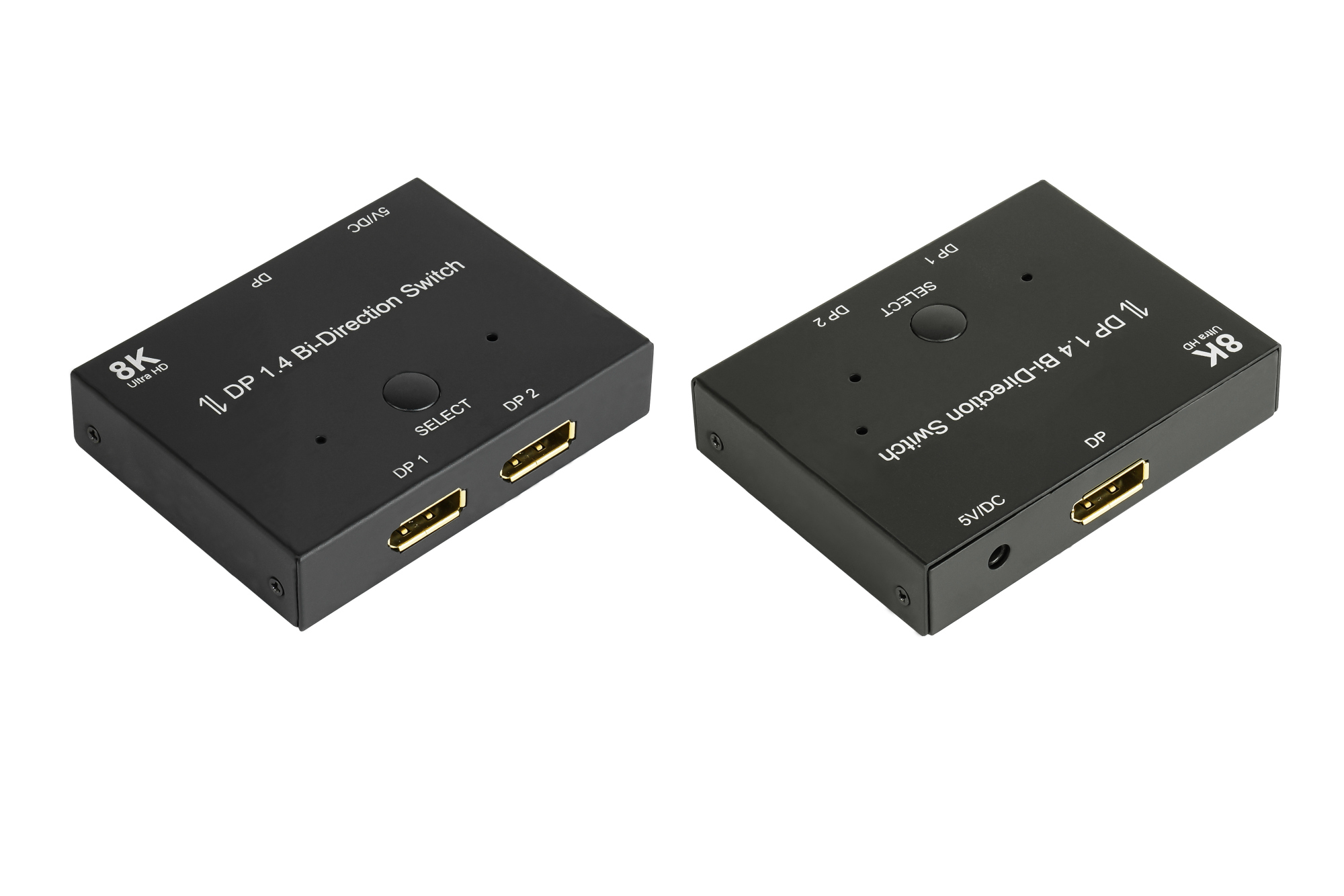 Good Connections DisplayPort Switches - DisplayPort - Schwarz - Metall - 7680 x 4320 - Daten - Gold, Ansicht 2