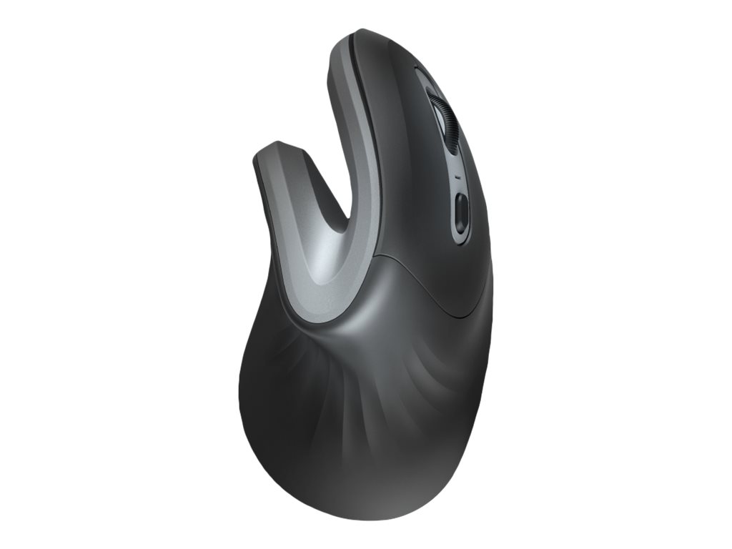 Trust Verro - Vertikale Maus - ergonomisch - Für Rechtshänder - optisch - 6 Tasten - kabellos - 2.4 GHz - kabelloser Empfänger (USB)