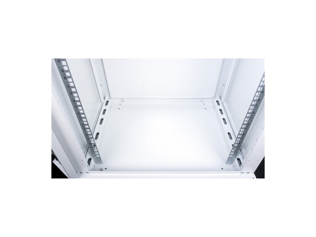 ROLINE Basic Plus - Gehäuse Netzwerkschrank - 600x450 BxT - geeignet für Wandmontage - RAL 7035, Hellgrau - 18U - 19, Ansicht 5