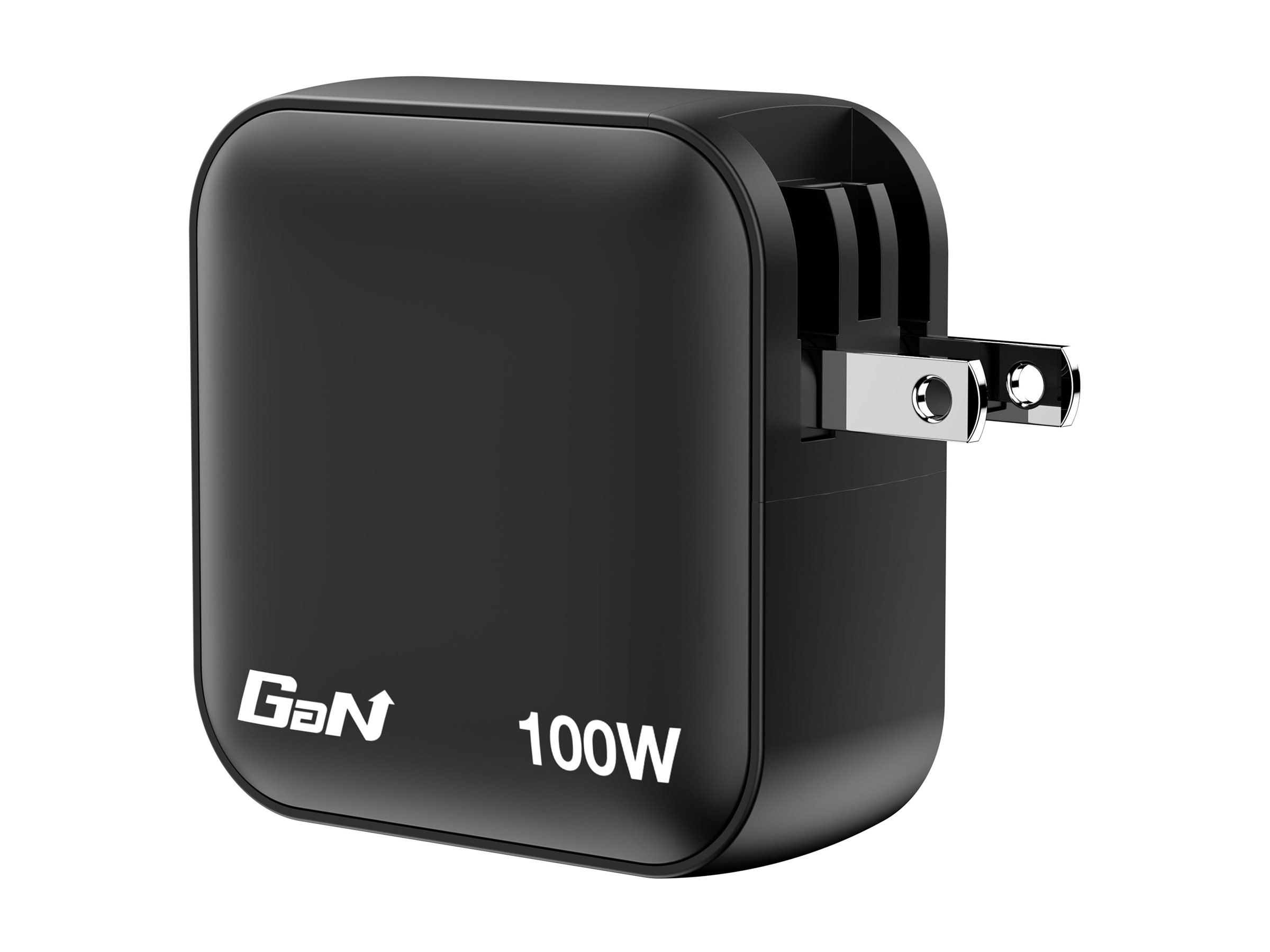 Verbatim Netzteil - GaN - 100 Watt - 5 A - PD 3.0, PD/PPS, QC 4.0 - 4 Ausgabeanschlussstellen (3 x USB-C, USB), Ansicht 3