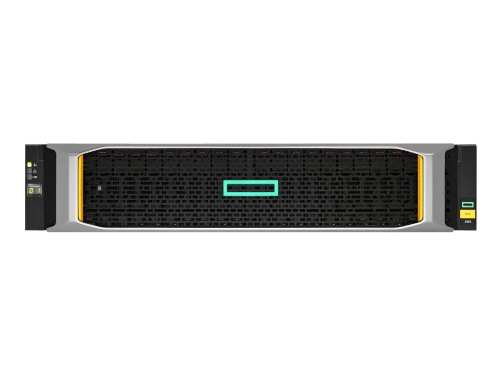 HPE Modular Smart Array 2062 16Gb Fibre Channel SFF Storage - Festplatten-Array - 3.84 TB - 24 Schächte (SAS-3) - SSD 1.92 TB x 2 - 16Gb Fibre Channel (extern)