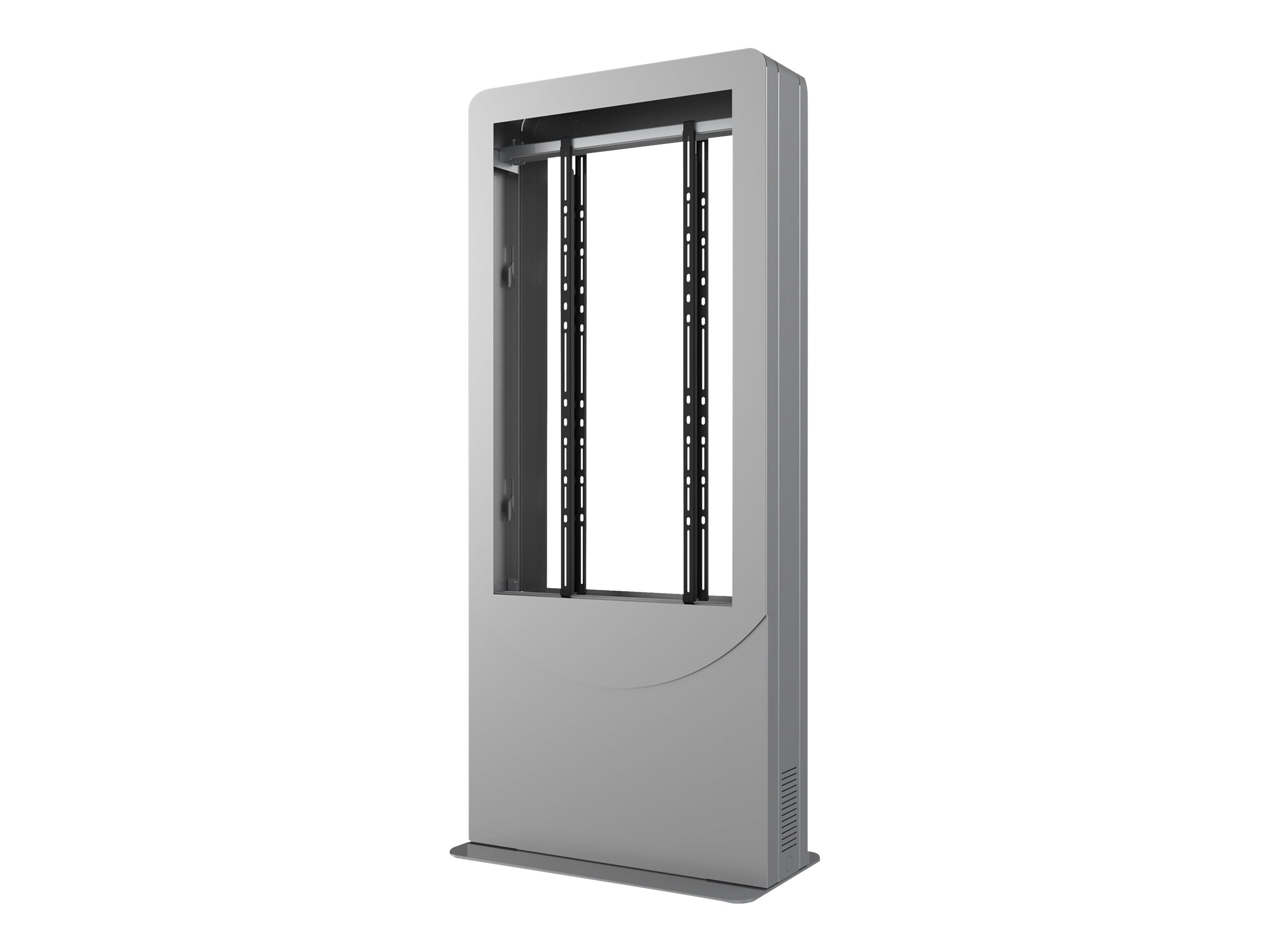 Peerless AV Portrait Back-to-Back Kiosk - Aufstellung - für 2 Digital Signage LCD-Panels  AV-System - verriegelbar - Aluminium Stahl - Silber - Bildschirmgröße: 101.6 cm (40)