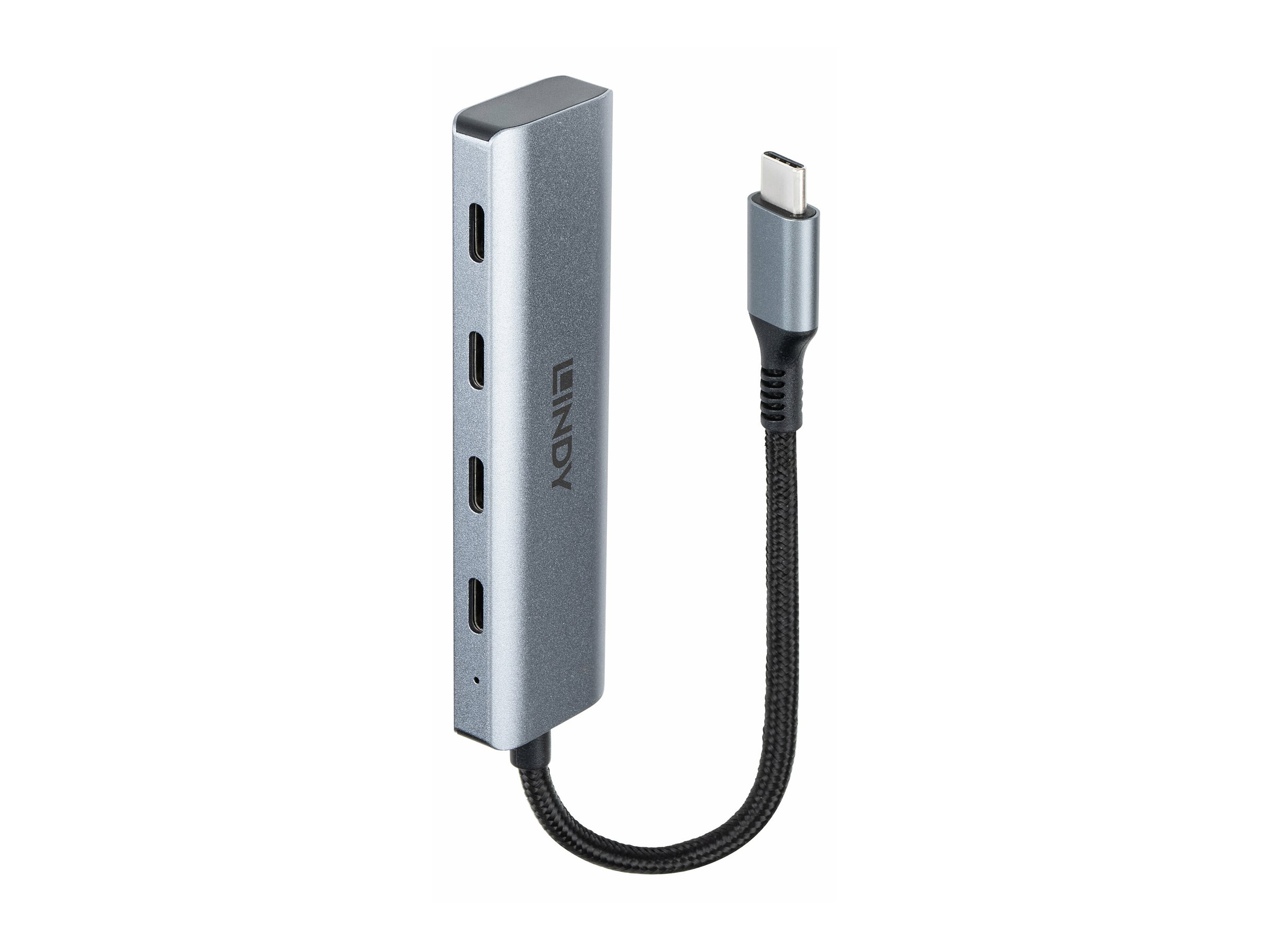 Lindy Hub - Typ C - 4 x USB-C 3.2 Gen 2 - Desktop, Ansicht 2