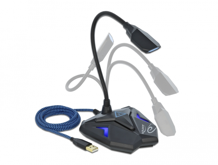 Delock Desktop USB Gaming Microphone with Gooseneck and Mute Button, Ansicht 4