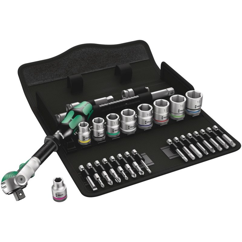 Wera Zyklop Speed 8100 SB 6 - Knarrensatz mit Bit- und Steckschlüssel-Satz, Ansicht 2