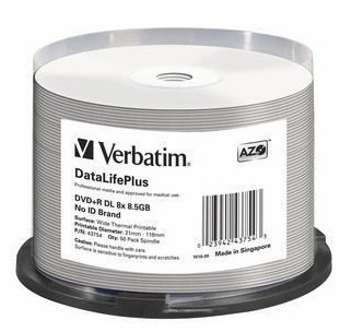 Verbatim DataLifePlus Professional - 50 x DVD+R DL, Ansicht 2