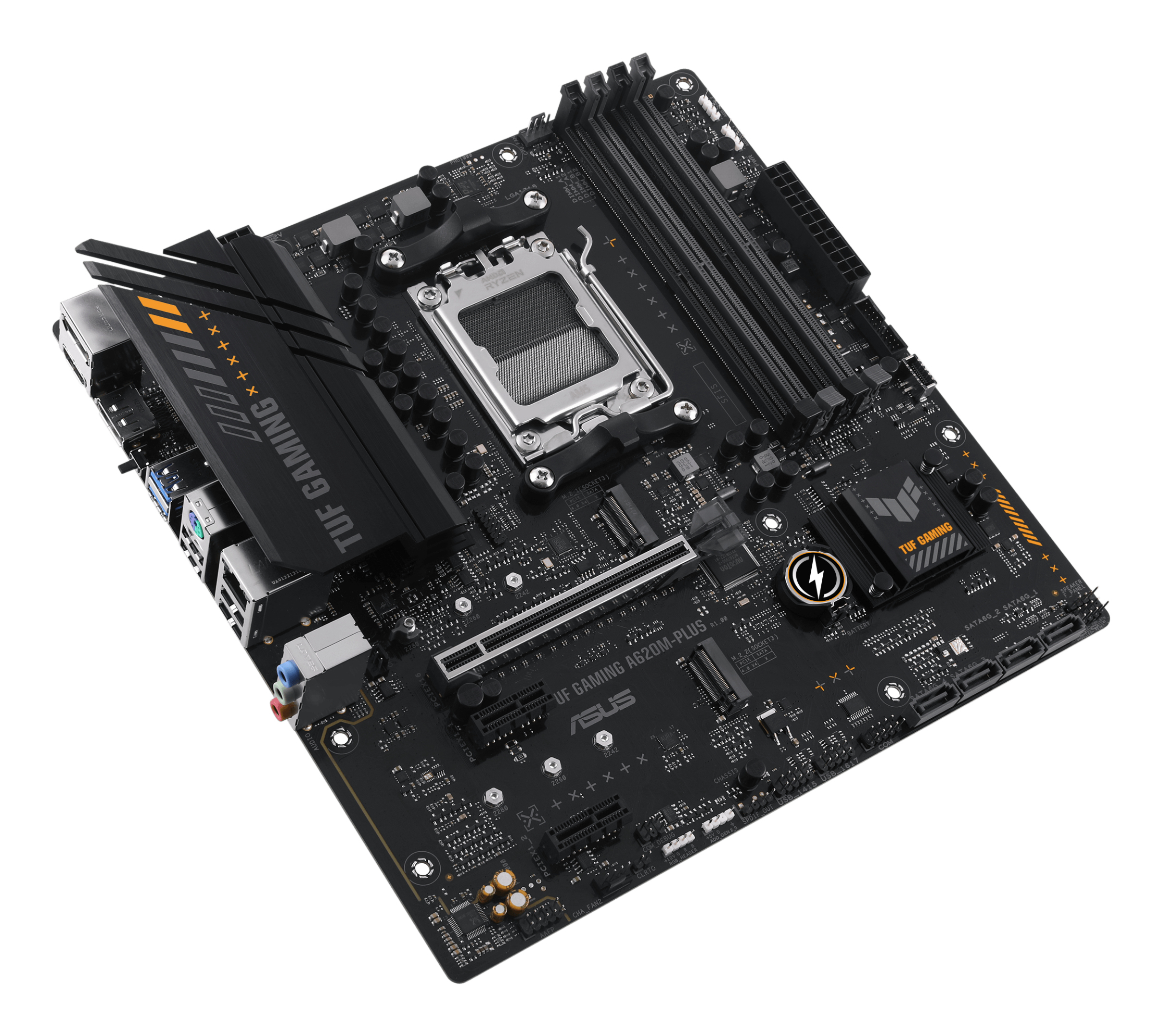 ASUS TUF GAMING A620M-PLUS - Motherboard - micro ATX - Socket AM5 - AMD A620 Chipsatz, Ansicht 4